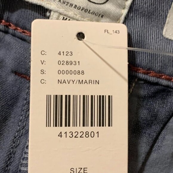 Chino By Anthropologie Women's Mid Rise Cotton 5‎ Pocket Khaki Pants Size 25 NWT - Picture 8 of 15